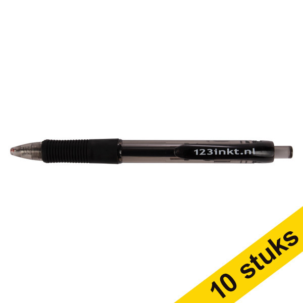 Aanbieding: 10x 123inkt gelpen zwart  301167 - 1