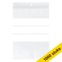 Aanbieding: 10x 123inkt gripzak met schrijfvlak 120 mm x 180 mm (100 stuks)