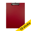 Aanbieding: 10x 123inkt klembord rood A4 staand