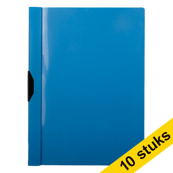 Aanbieding: 10x 123inkt klemmap blauw A4 voor 30 pagina's  300599 - 1