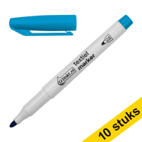 Aanbieding: 10x 123inkt textielmarker pastelblauw (1 - 3 mm rond)