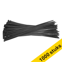 Aanbieding: 10x 123inkt tiewrap - 200 x 4,8 mm zwart (100 stuks)