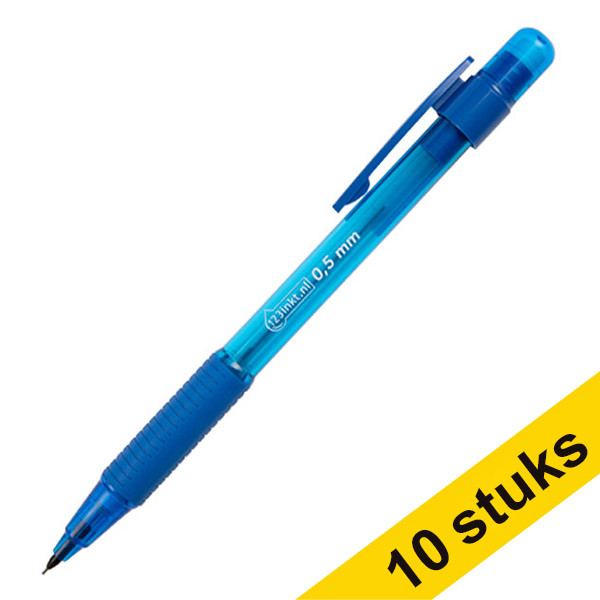 Aanbieding: 10x 123inkt vulpotlood 0,5 mm blauw  301786 - 1