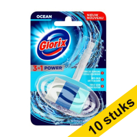 Aanbieding: 10x Glorix toiletblok 3-in-1 Power Oceaan (40 gram)