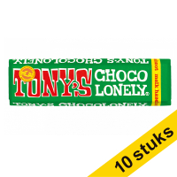 Aanbieding: 10x Tony's Chocolonely hazelnoot chocoladereep 47 gram