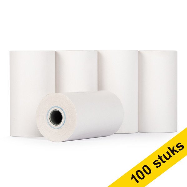 Aanbieding: 123inkt kassarol 57x30x8 thermo wit (100 stuks)  300336 - 1