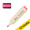 Aanbieding: 12x 123inkt eco markeerstift roze