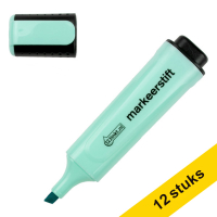 Aanbieding: 12x 123inkt markeerstift pastelblauw  300497