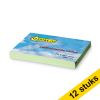 Aanbieding: 12x 123inkt zelfklevende notes groen 76 x 102 mm