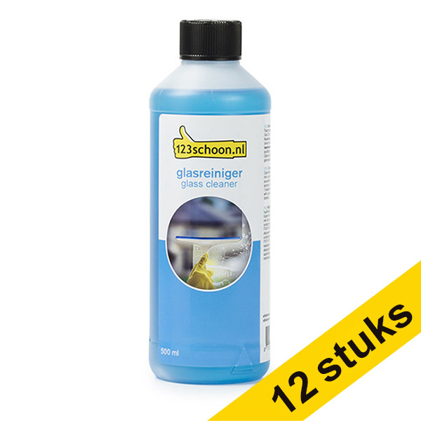 Aanbieding: 12x 123schoon ruit- & glasreiniger concentraat (500 ml)  SDR06003 - 1