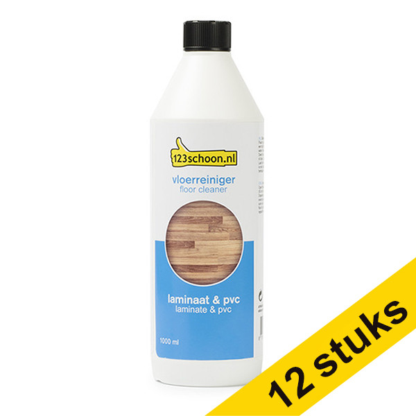 Aanbieding: 12x 123schoon vloerreiniger Laminaat (1000ml)  SDR06007 - 1