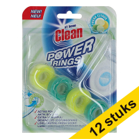 Aanbieding: 12x At Home Clean toiletblok Power Rings Fresh Citrus (40 gram)  SAT00057