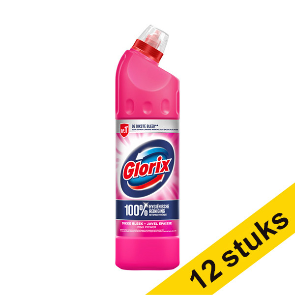 Aanbieding: 12x Glorix Bleek Pink Flower (750 ml)  SGL00030 - 1