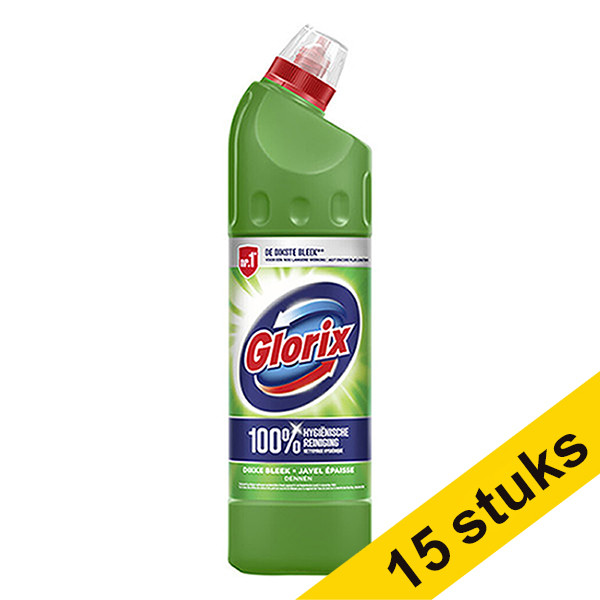 Aanbieding: 15x Glorix bleekmiddel dennengeur - Oxford Pine (750 ml)  SGL00063 - 1