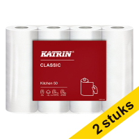 Aanbieding: 2x Katrin Basic keukenrol 2-laags 4 x 50 vellen