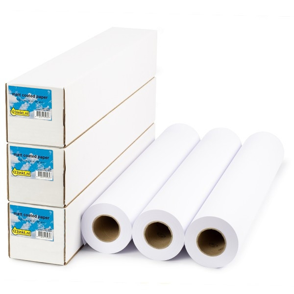 Aanbieding: 3x 123inkt Standard paper roll 841 mm x 90 m (80 g/m²)  302089 - 1
