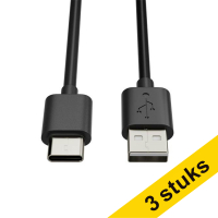 Aanbieding: 3x 123inkt USB-A naar USB-C-kabel (0,5 meter)