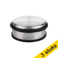 Aanbieding: 3x 123inkt deurstopper 1 kg chroom/zwart - laag model  247490