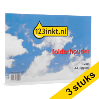 Aanbieding: 3x 123inkt folderhouder T-voet A4 liggend  423175