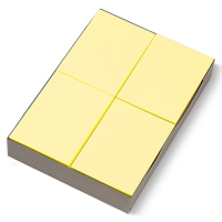 Aanbieding: 3x 123inkt gekleurde blanco voorschriften geel 80 g/m² A6 (2000 vellen)