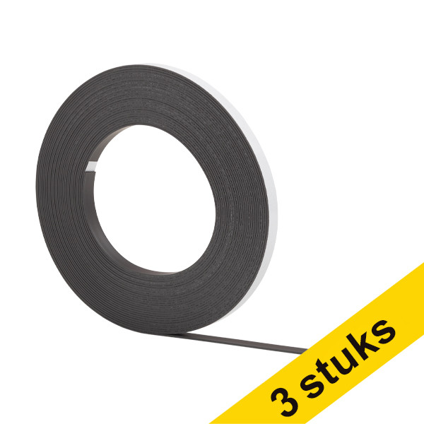 Aanbieding: 3x 123inkt magneetband zelfklevend 1 cm x 10 m  301863 - 1