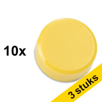 Aanbieding: 3x 123inkt magneten 15 mm geel (10 stuks)