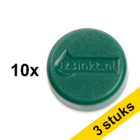 Aanbieding: 3x 123inkt magneten 20 mm groen (10 stuks)