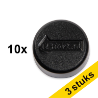 Aanbieding: 3x 123inkt magneten 20 mm zwart (10 stuks)