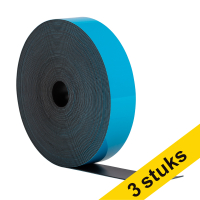 Aanbieding: 3x 123inkt magnetische etiketband uitwisbaar blauw 2 cm x 10 m