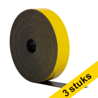 Aanbieding: 3x 123inkt magnetische etiketband uitwisbaar geel 2 cm x 10 m