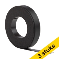 Aanbieding: 3x 123inkt magnetische tape 10 mm x 5 m zwart