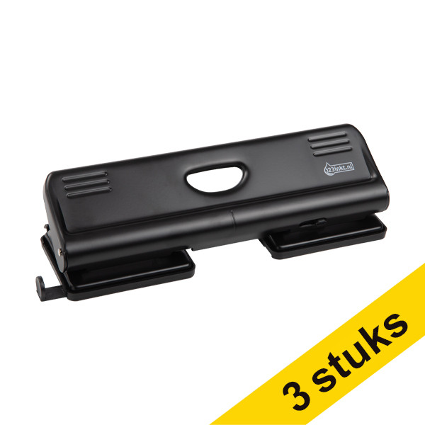 Aanbieding: 3x 123inkt perforator zwart 4-gaats (22 vellen)  301999 - 1