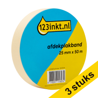 Aanbieding: 3x 123inkt schilderstape 25 mm x 50 m