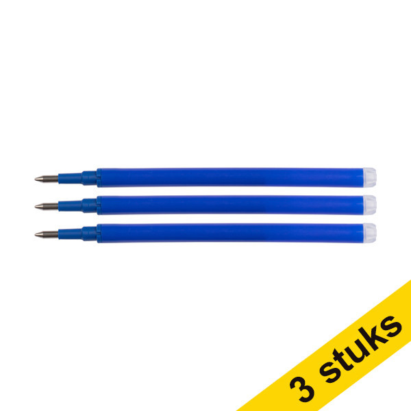 Aanbieding: 3x 123inkt uitwisbare balpen navulling blauw (3 stuks)  301241 - 1