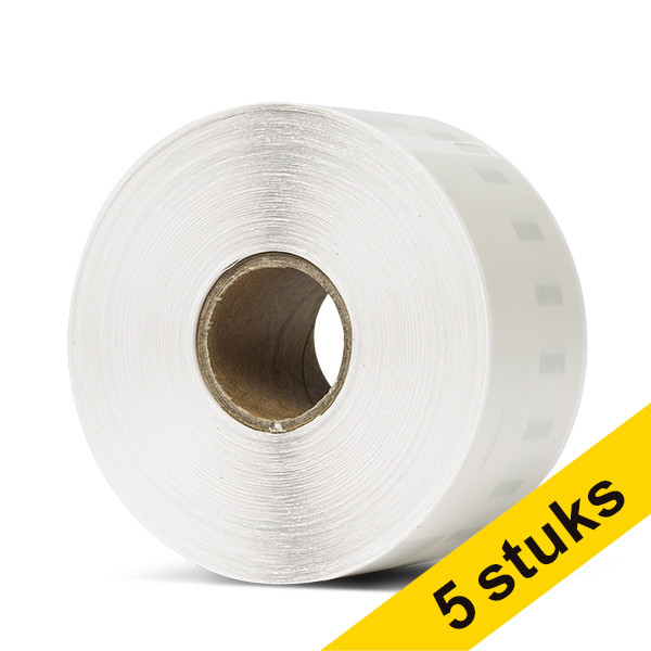 Aanbieding: 5x 123inkt LW650XL PRO S0722410 / 99013 brede transparante adresetiketten  650805 - 1