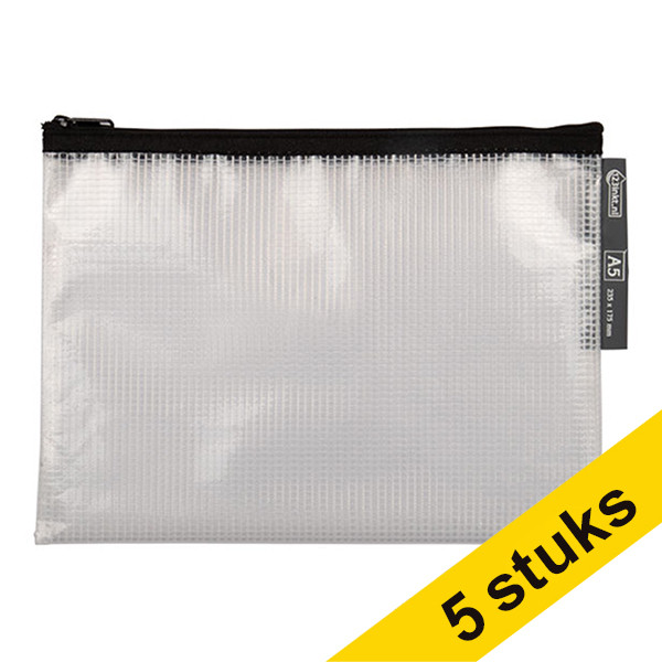 Aanbieding: 5x 123inkt Mesh-etui zwart (A5)  300604 - 1