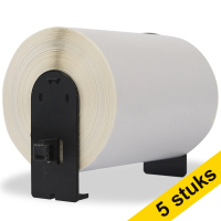 Aanbieding: 5x 123inkt huismerk vervangt Brother DK-11247 grote verzendlabels  650531