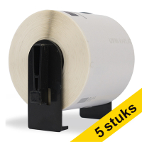 Aanbieding: 5x 123inkt huismerk vervangt Brother DK-22205 continue papiertape