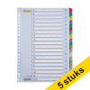 Aanbieding: 5x 123inkt kartonnen tabbladen A4 met A-Z tabs (23-gaats)