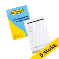 Aanbieding: 5x 123inkt rekeningenblok zelfkopiërend A5  302207