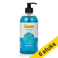 Aanbieding: 6x 123schoon Eco Blue Lime handzeep (500 ml)