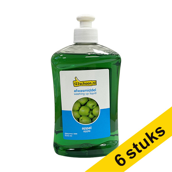 Aanbieding: 6x 123schoon afwasmiddel Green Sensation (500 ml)  SDR06068 - 1