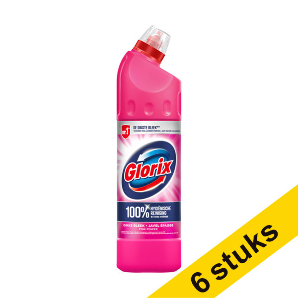 Aanbieding: 6x Glorix Bleek Pink Flower (750 ml)  SGL00031 - 1