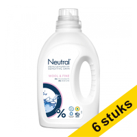 Aanbieding: 6x Neutral Fijn wasmiddel vloeibaar 1 liter (20 wasbeurten)