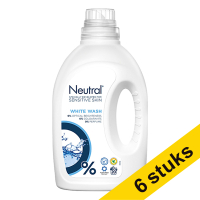 Aanbieding: 6x Neutral Wit wasmiddel vloeibaar 1 liter (20 wasbeurten)