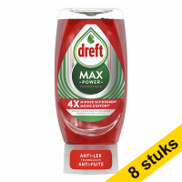 Aanbieding: 8x Dreft Max Power afwasmiddel Pomegranate (370 ml)
