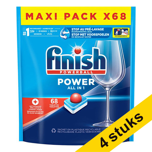 Aanbieding: Finish Power All-in-1 vaatwastabletten Regular (272 vaatwasbeurten)  SFI01025 - 1