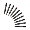 Aanbieding: Set 123inkt permanent markers zwart/rood/blauw/groen (10 stuks)