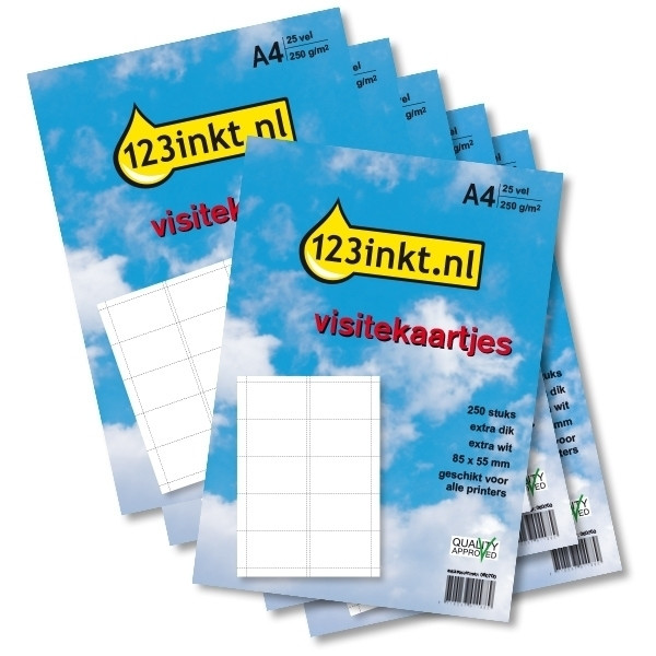 Aanbieding Visitekaartjes 5 sets + 1 GRATIS (totaal 1.500 kaartjes)  060710 - 1