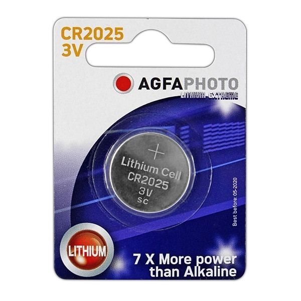 CR 2025 Lithium knoopcel batterij 1 stuk AgfaPhoto 123inkt.be